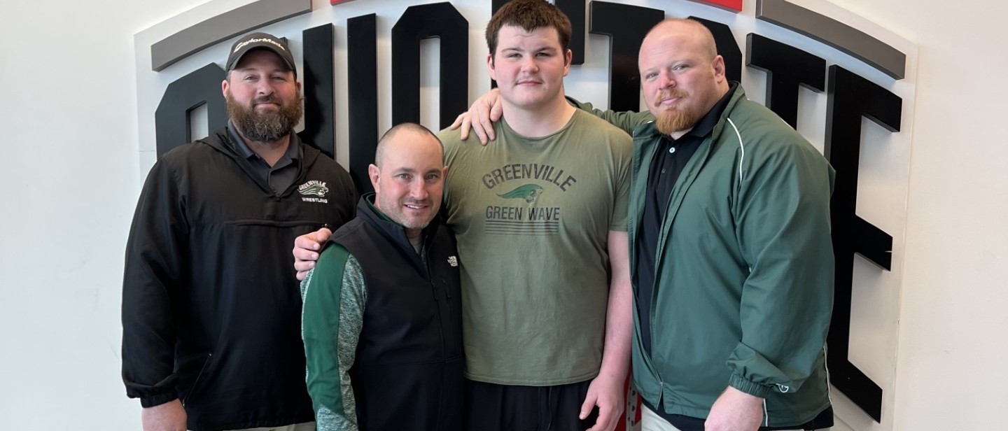 Wrestler and Coaches